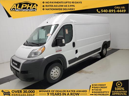 2020 RAM PROMASTER CARGO VAN 2500 High Roof 159" WB