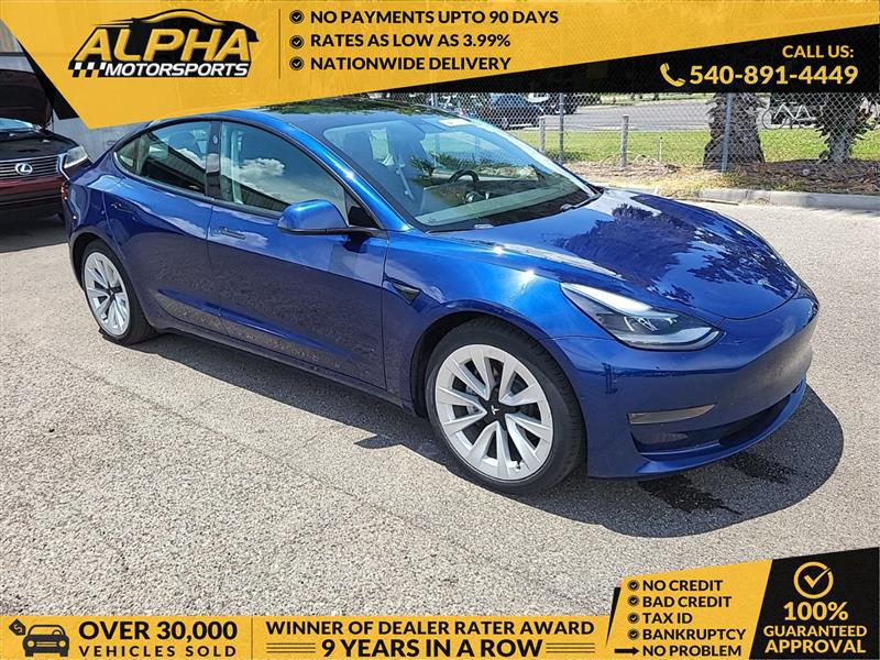 2021 TESLA MODEL 3 Standard Range Plus