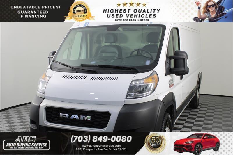 2021 RAM PROMASTER CARGO VAN 2500 HIGH ROOF