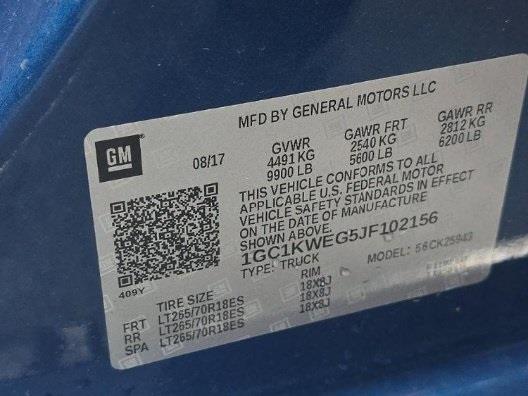 2018 CHEVROLET SILVERADO 2500HD LTZ