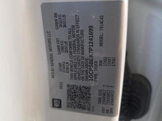 2023 CHEVROLET COLORADO 2WD WORK TRUCK