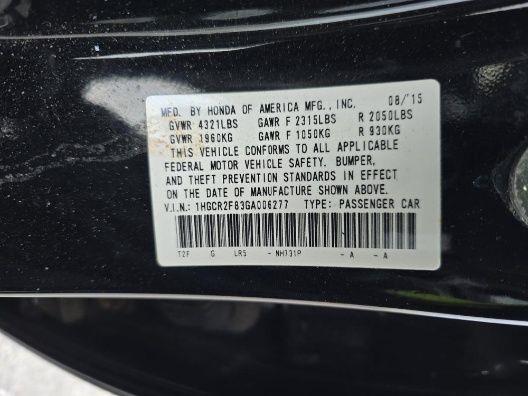 2016 HONDA ACCORD EX-L