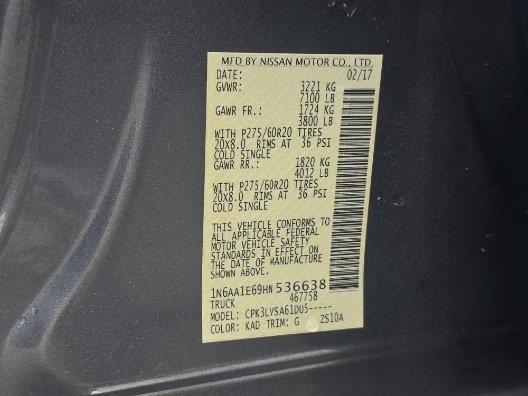 2017 NISSAN TITAN SL