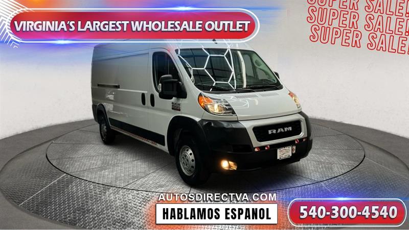 2022 RAM PROMASTER CARGO VAN 2500 HIGH ROOF 159 WB