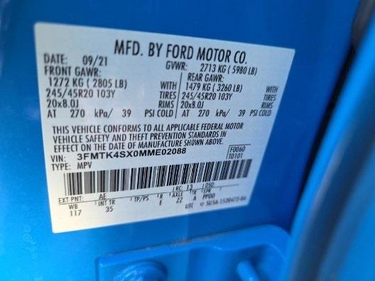 2021 FORD MUSTANG MACH-E GT