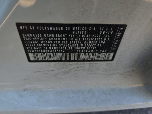 2019 VOLKSWAGEN JETTA S