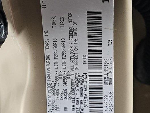 2019 TOYOTA TUNDRA SR5