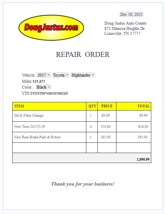 2017 TOYOTA HIGHLANDER LIMITED