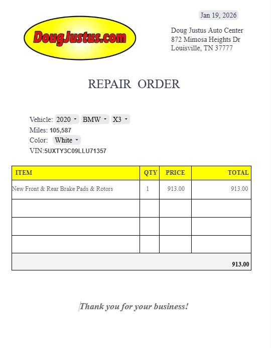 2020 BMW X3 SDRIVE30I