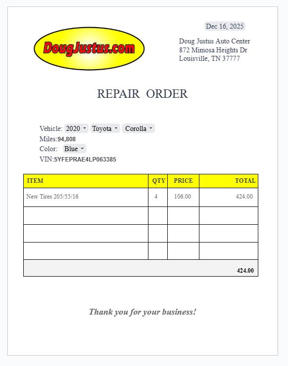 2020 TOYOTA COROLLA LE