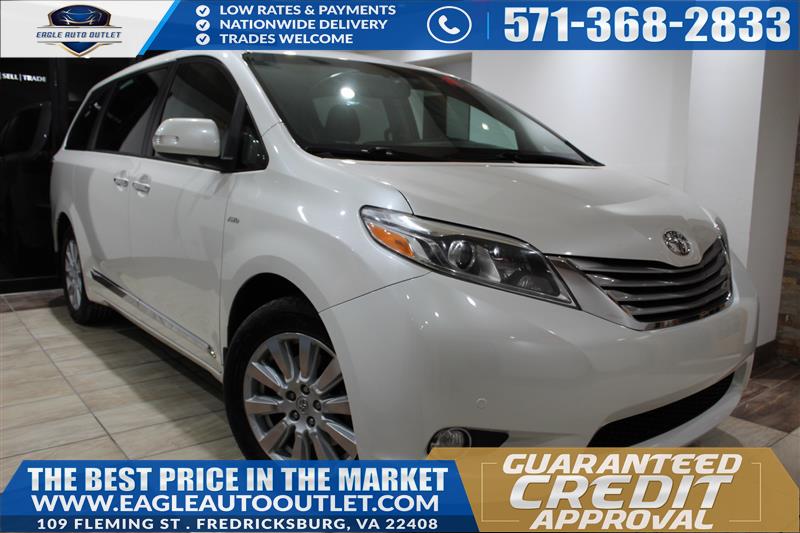 2017 TOYOTA SIENNA LIMITED AWD W/NAVI-DVD-DUAL ROOF