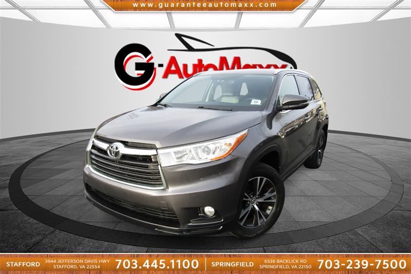 2016 TOYOTA HIGHLANDER XLE AWD