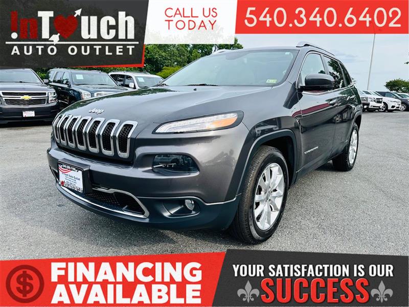 2016 JEEP CHEROKEE LIMITED 4WD w/NAVIGATION SYSTEM & MOONROOF