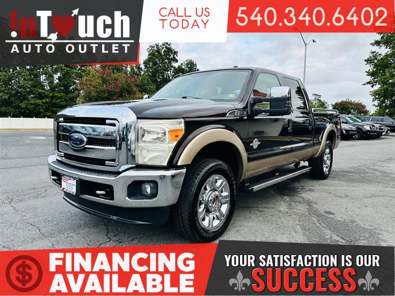 2013 FORD SUPER DUTY F-250 SRW LARIAT CREW CAB 4WD w/6.7L POWER STROKE DIESEL ENGINE