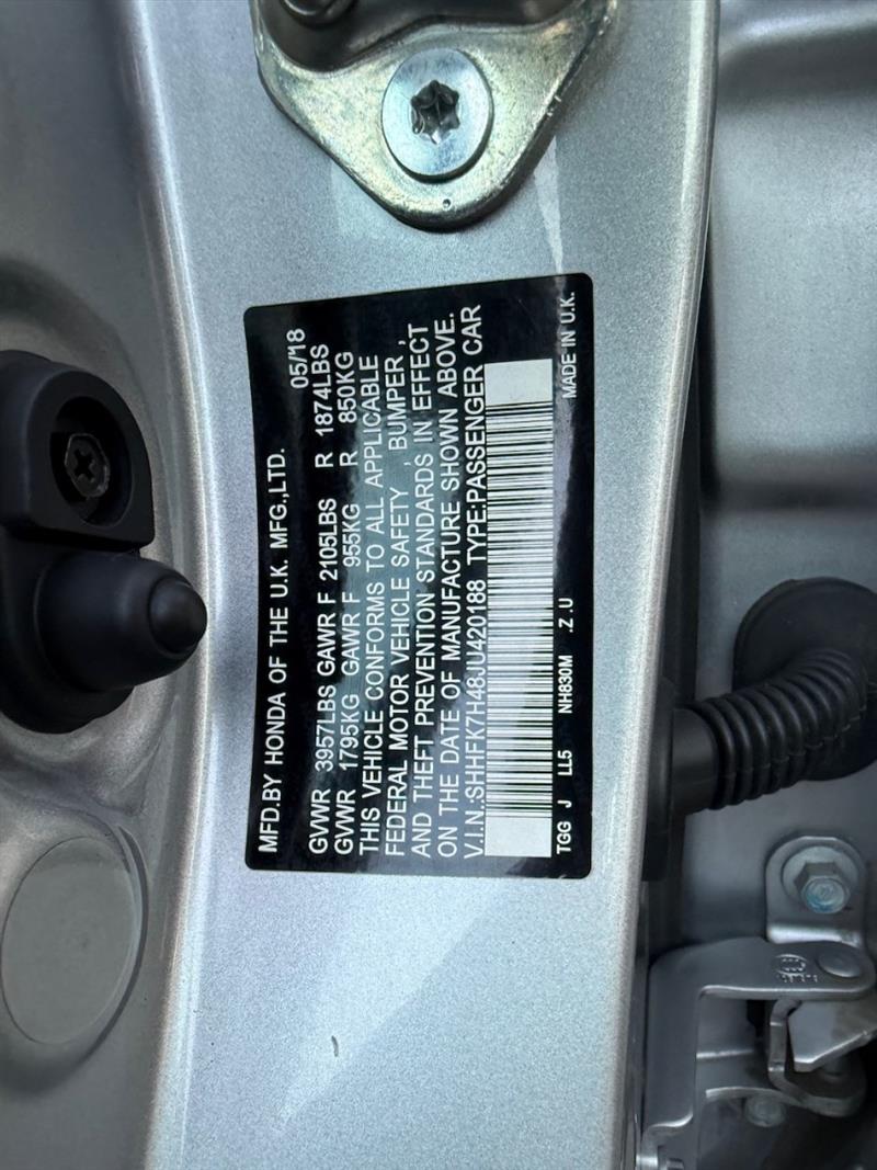 2018 Honda Civic Sport Hatchback photo 34