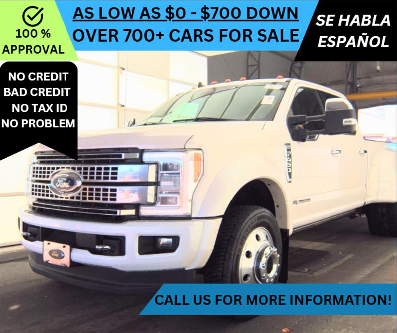 2019 FORD SUPER DUTY F-450 DRW PLATINUM ** WITH GOOSENECK HITCH PREP PACKAGE *** PLATINUM ULTIMATE PACKAGE