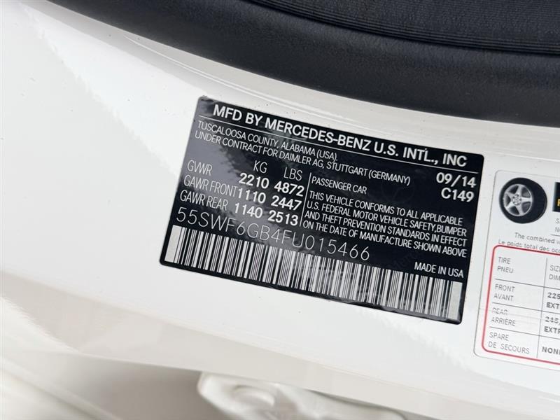 2015 MERCEDES-BENZ C400 