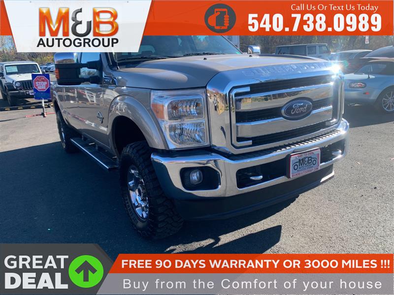 2014 FORD SUPER DUTY F-250 SRW LARIAT CREW CAB 4WD w/NAVIGATION SYSTEM & MOONROOF
