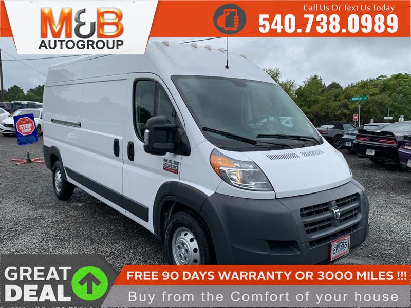 2016 RAM PROMASTER CARGO VAN 