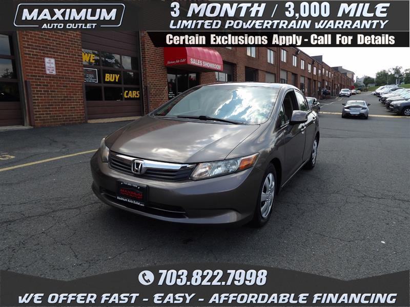 2012 HONDA CIVIC LX 