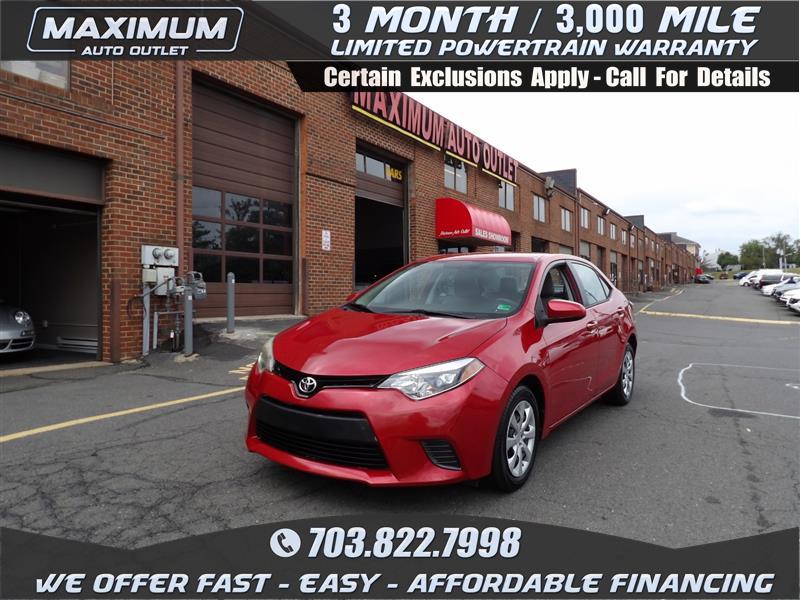 2016 TOYOTA COROLLA LE 