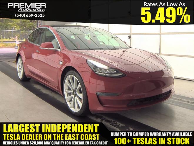 2019 TESLA MODEL 3 Range
