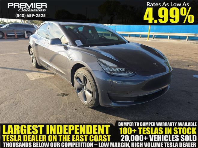 2018 TESLA MODEL 3 Range Battery