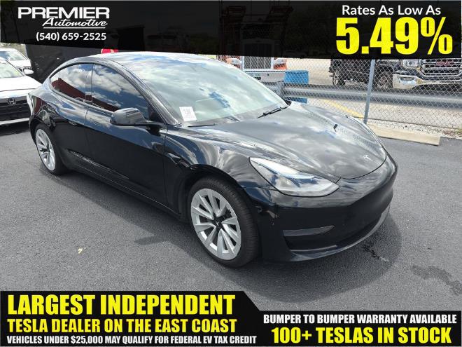 2021 TESLA MODEL 3 Standard Range Plus